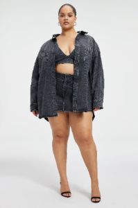 MICRO MINI SKIRT | BLACK250 sold by Good American