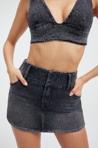MICRO MINI SKIRT | BLACK250 sold by Good American