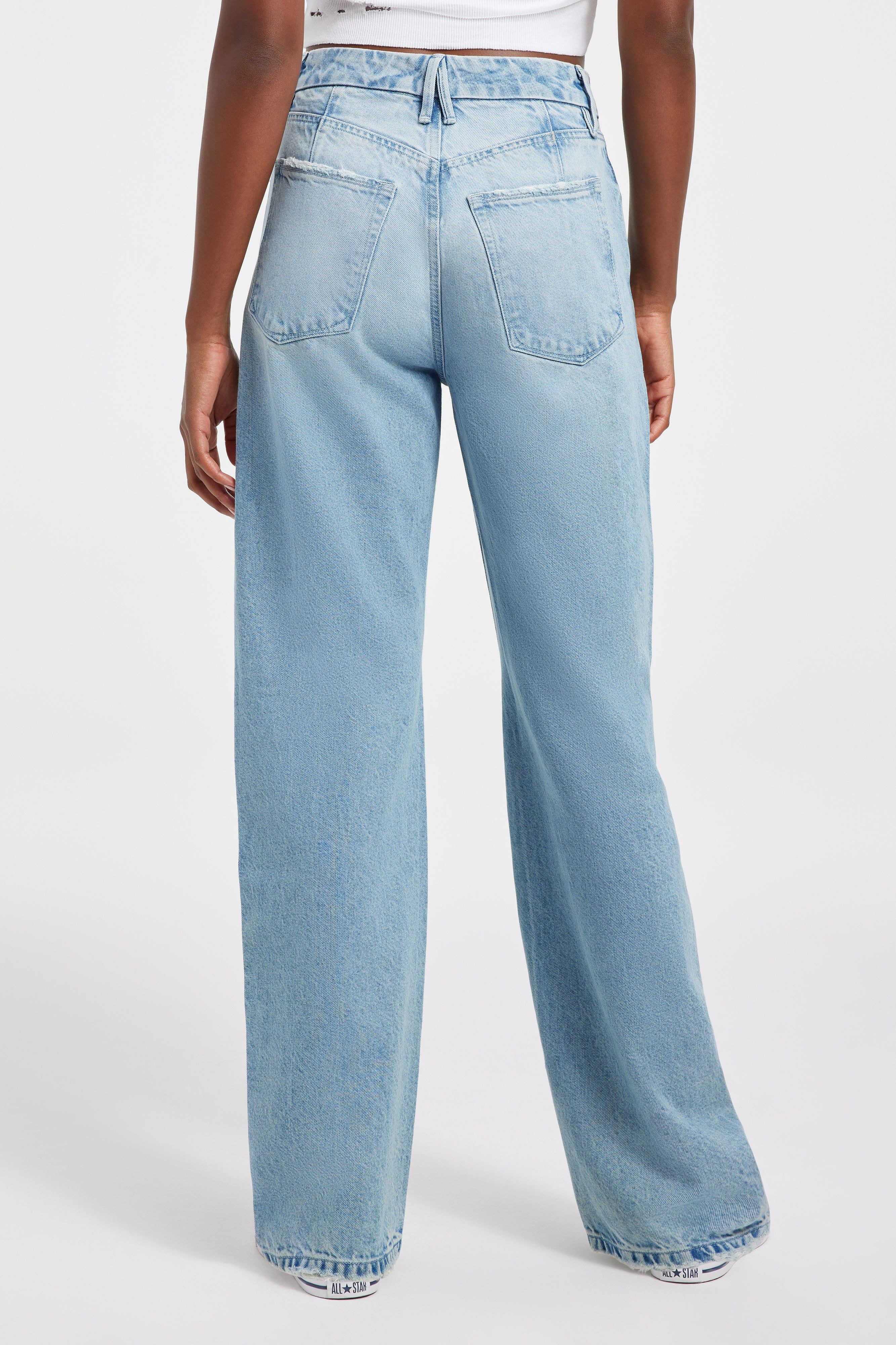 GOOD 90s DRAWSTRING JEANS | INDIGO399 sold by Good American product image thumbnail 10