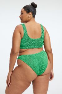 ALWAYS FITS METALLIC SCOOP TOP | SUMMER GREEN002 sold by Good American