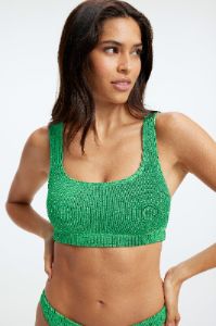 ALWAYS FITS METALLIC SCOOP TOP | SUMMER GREEN002 sold by Good American