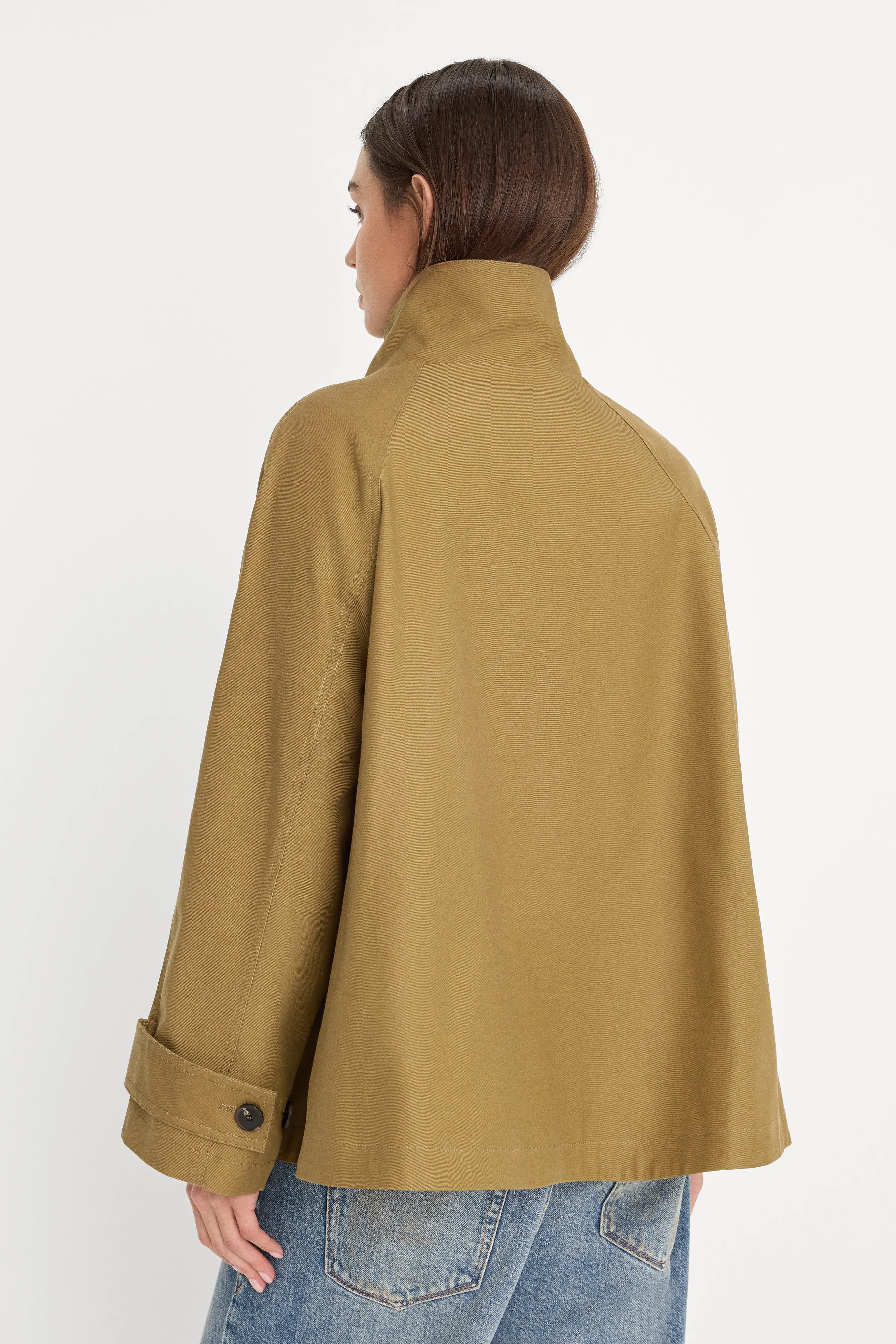THE FUNNEL NECK TRENCH | FATIGUE sold by Good American product image thumbnail 4