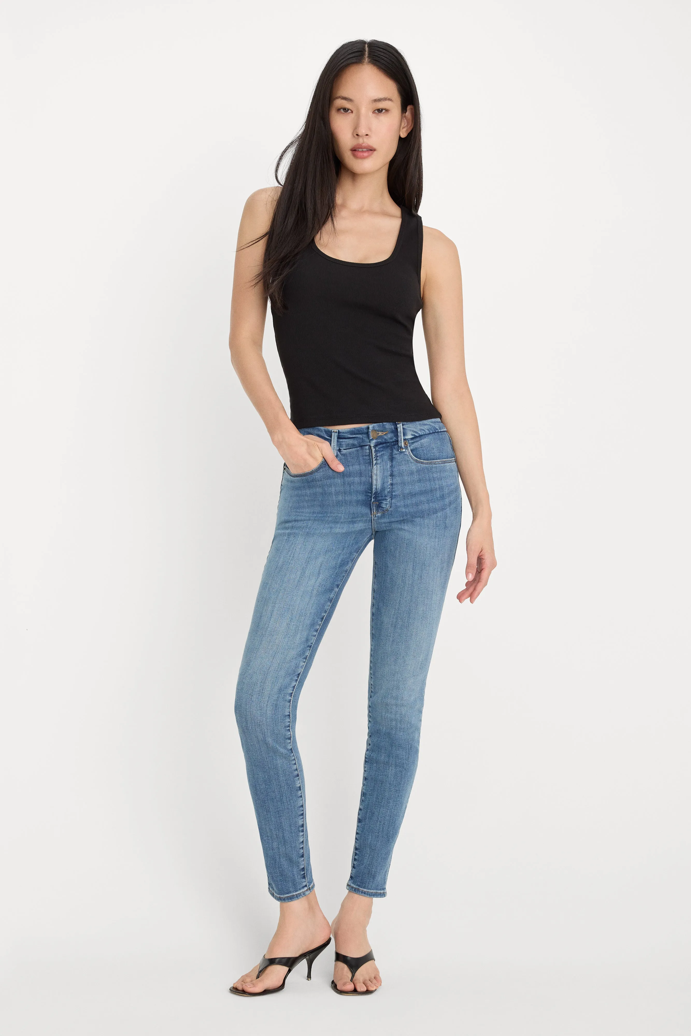 GOOD LEGS SKINNY JEANS | INDIGO1154 sold by Good American