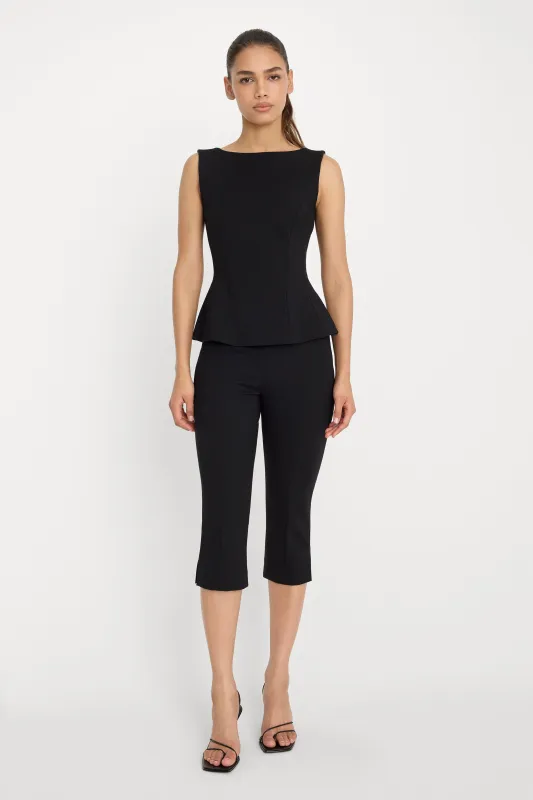 SOFT STRETCH PONTE PULL ON CAPRIS | BLACK001 made by Good American