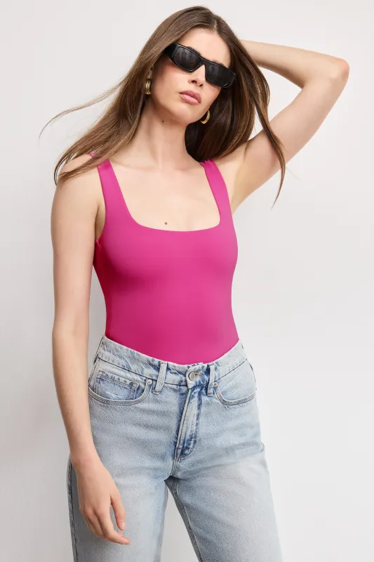 SCULPTING MODERN TANK BODYSUIT | FUSCHIA002 made by Good American