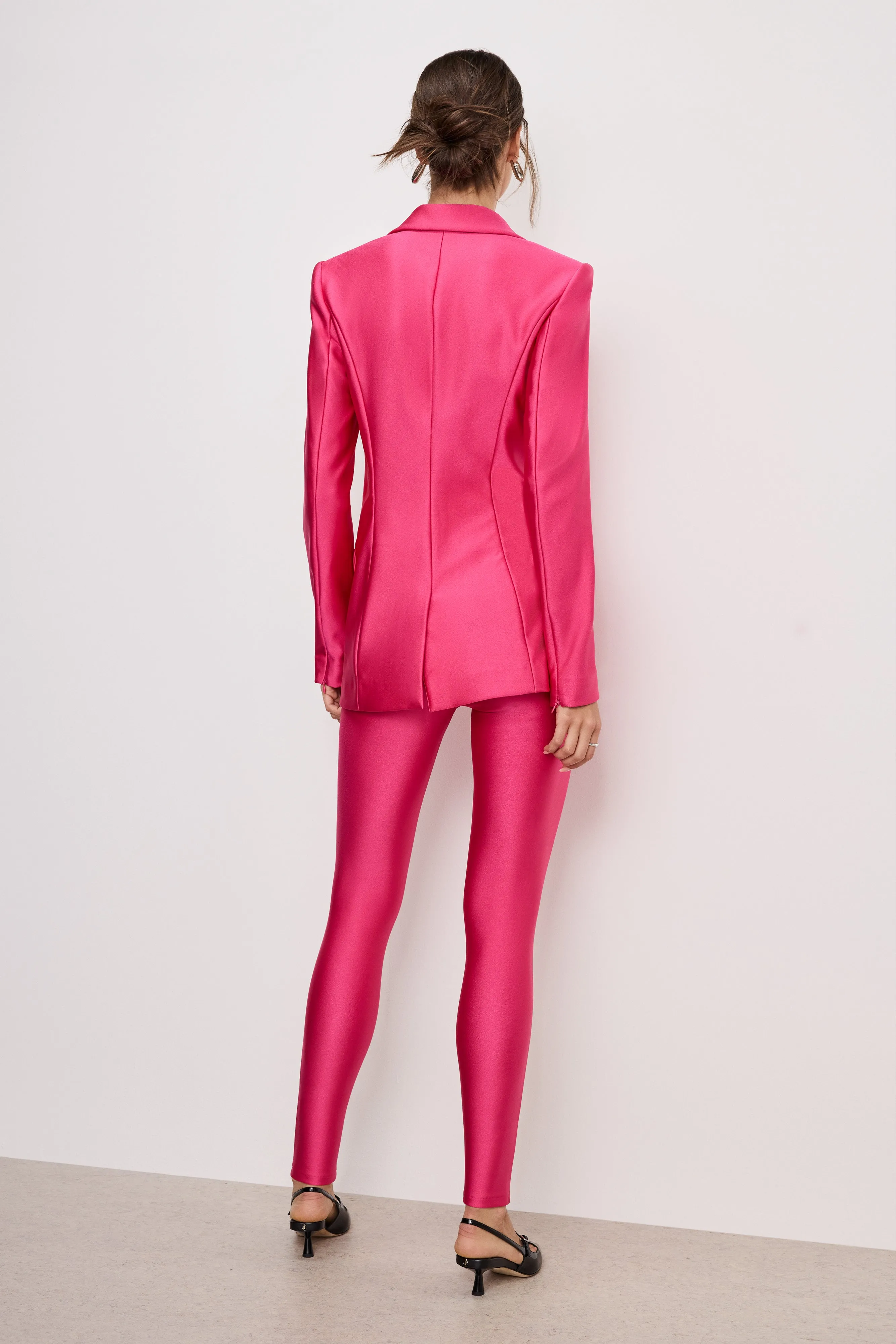 COMPRESSION SHINE GOOD WAIST LEGGINGS | BALLERINA PINK004 sold by Good American product image thumbnail 2