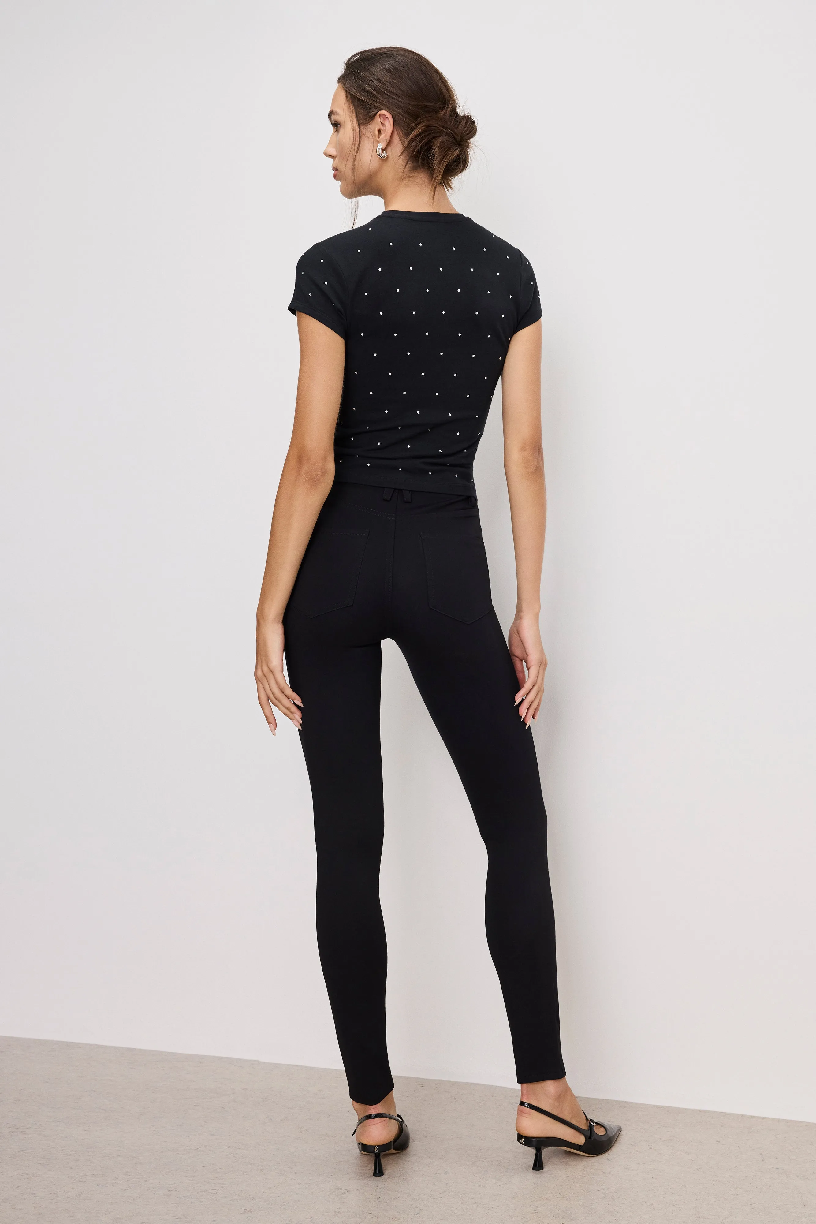 PONTE GOOD WAIST LEGGINGS | BLACK001 sold by Good American product image thumbnail 5