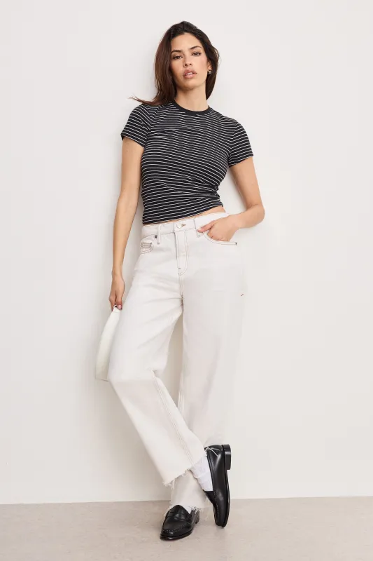 GOOD RELAXED STRAIGHT JEANS | PEARL001 made by Good American