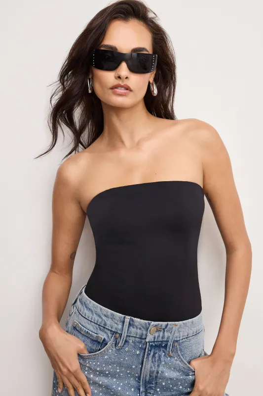 SCULPTING CORSET STRAPLESS BODYSUIT | BLACK001 made by Good American