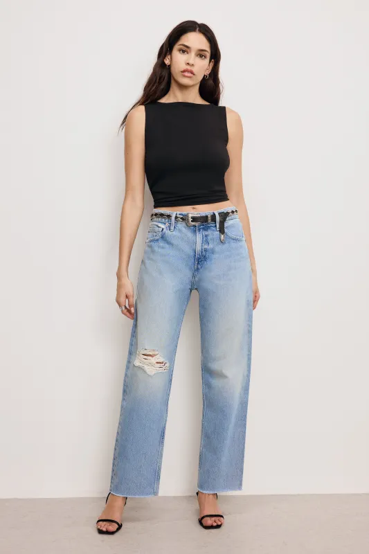 GOOD RELAXED STRAIGHT JEANS | INDIGO887 made by Good American