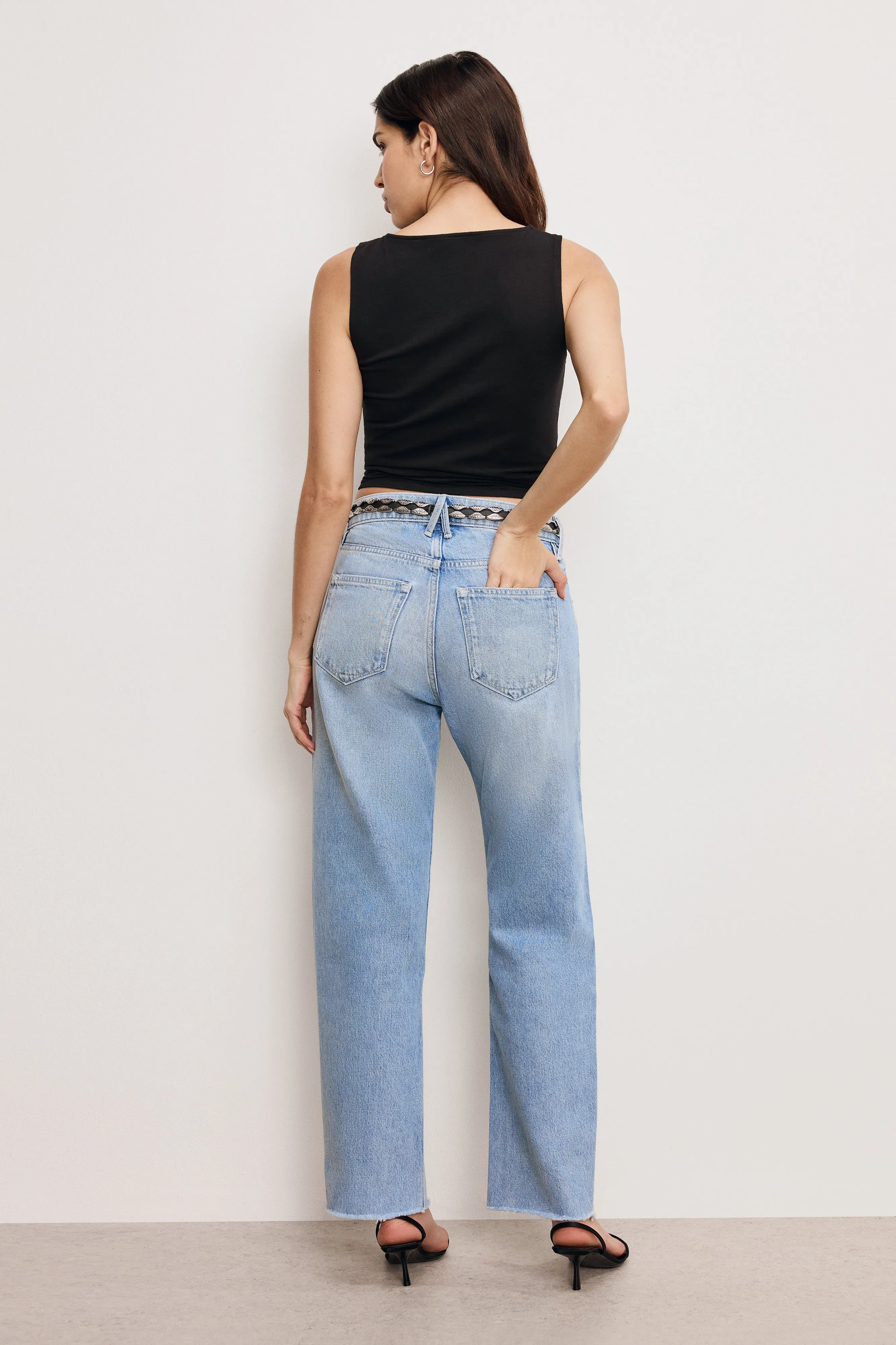GOOD RELAXED STRAIGHT JEANS | INDIGO887 sold by Good American product image thumbnail 5