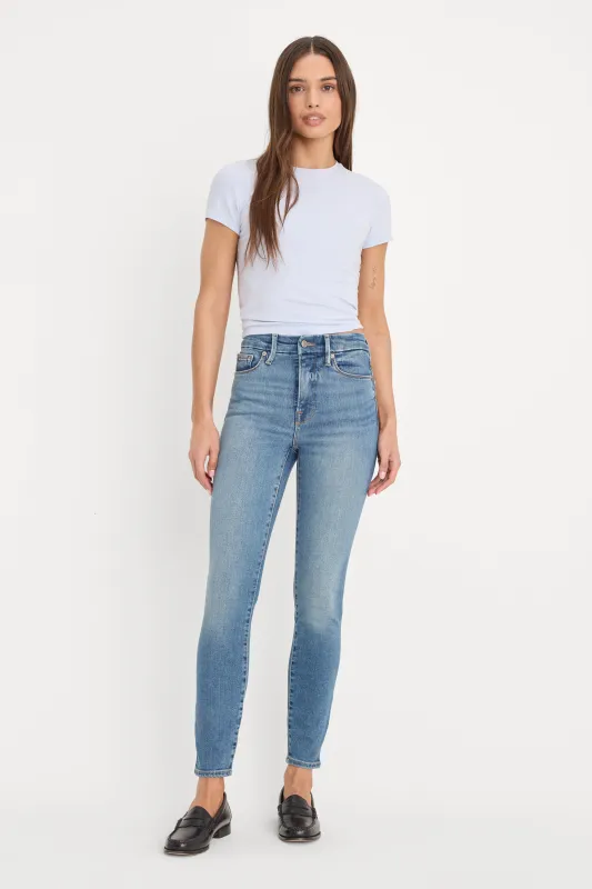 GOOD WAIST SKINNY COMPRESSION JEANS | INDIGO312 made by Good American