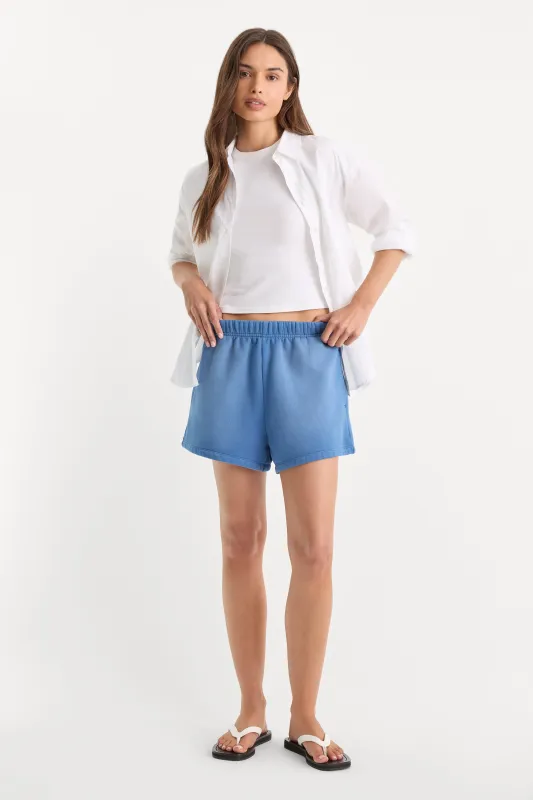 THE FLEECE SHORT | BLUE DRIFT made by Good American