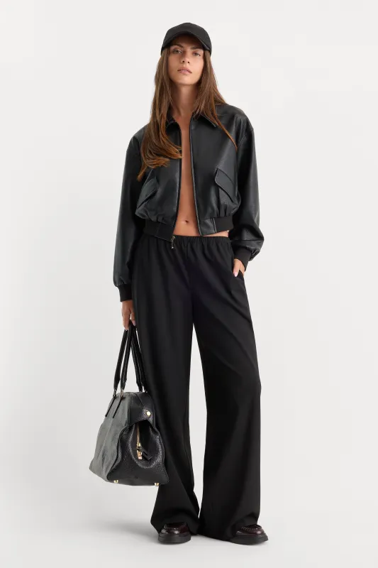 THE PULL ON TROUSER | BLACK001 made by Good American
