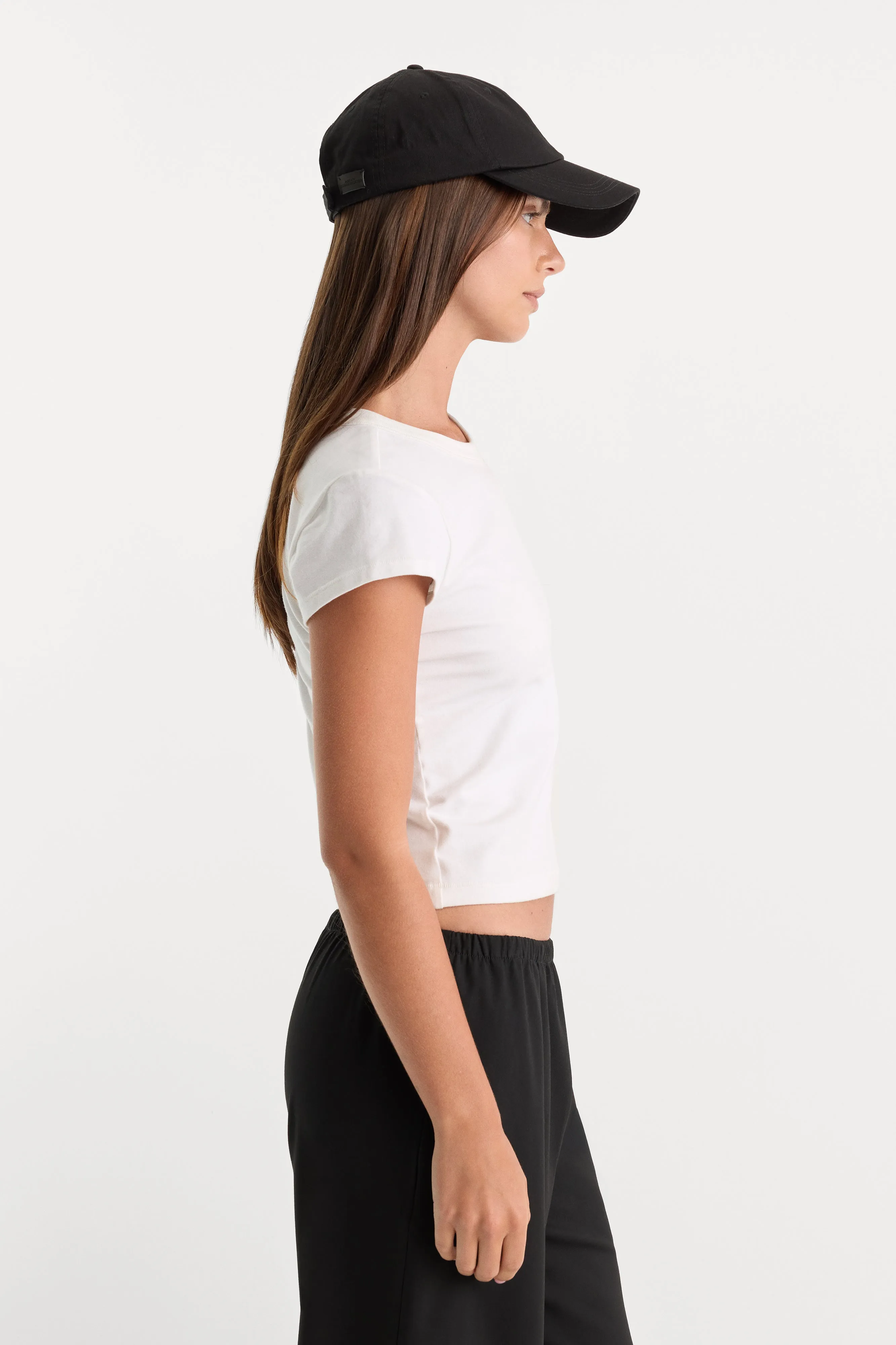 THE CAP SLEEVE TEE | WHITE001 sold by Good American product image thumbnail 3