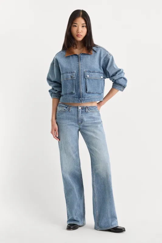 GHOST WAIST LOW LOOSE JEANS | AMBER made by Good American