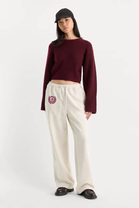 THE BRUSHED FLEECE SWEATPANT | OATMEAL made by Good American