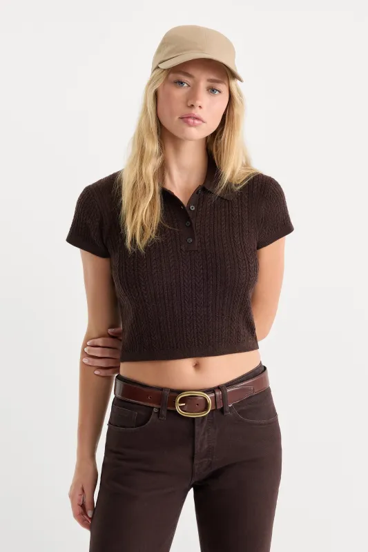THE MICRO CABLE POLO | ESPRESSO made by Good American