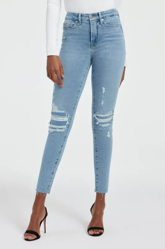 GOOD LEGS CROPPED JEANS | INDIGO379 sold by Good American