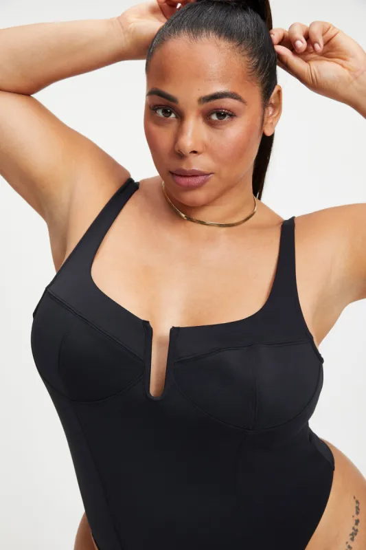 SCUBA U CORSET BODYSUIT | BLACK001 sold by Good American