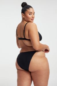DEEP SCOOP BIKINI TOP | BLACK001 sold by Good American