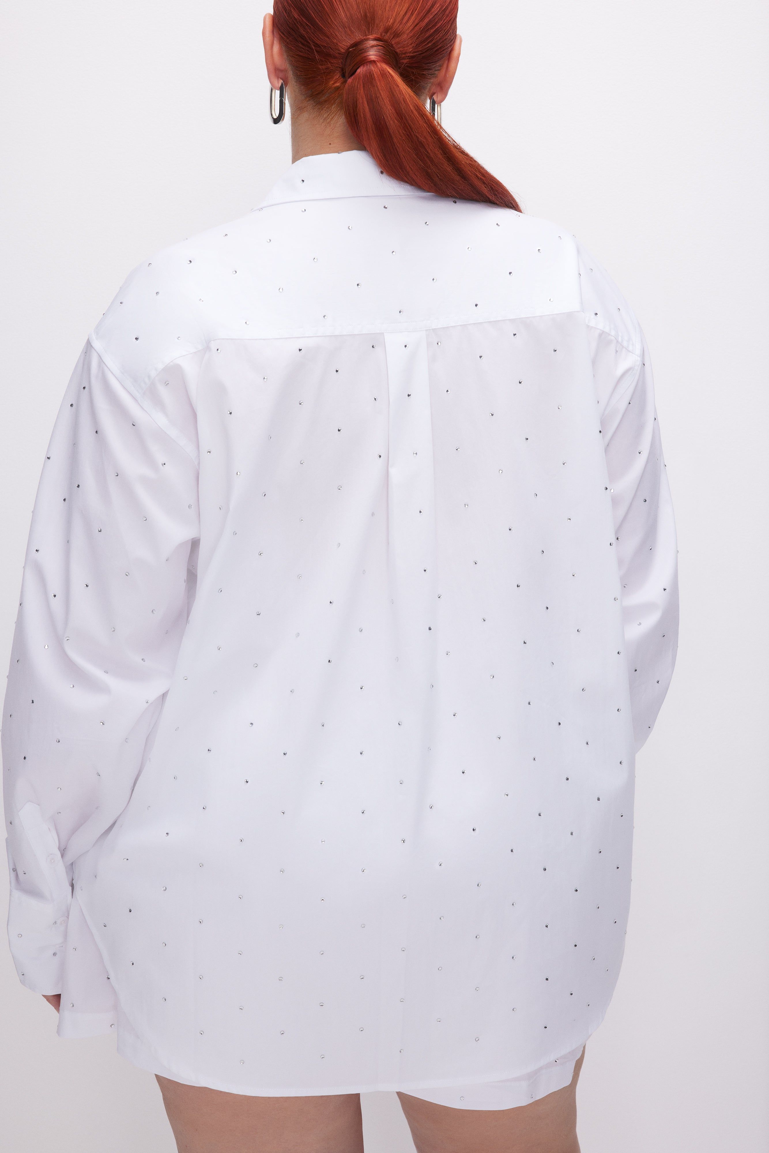 CRYSTAL GOOD SHIRT | WHITE001 sold by Good American product image thumbnail 9