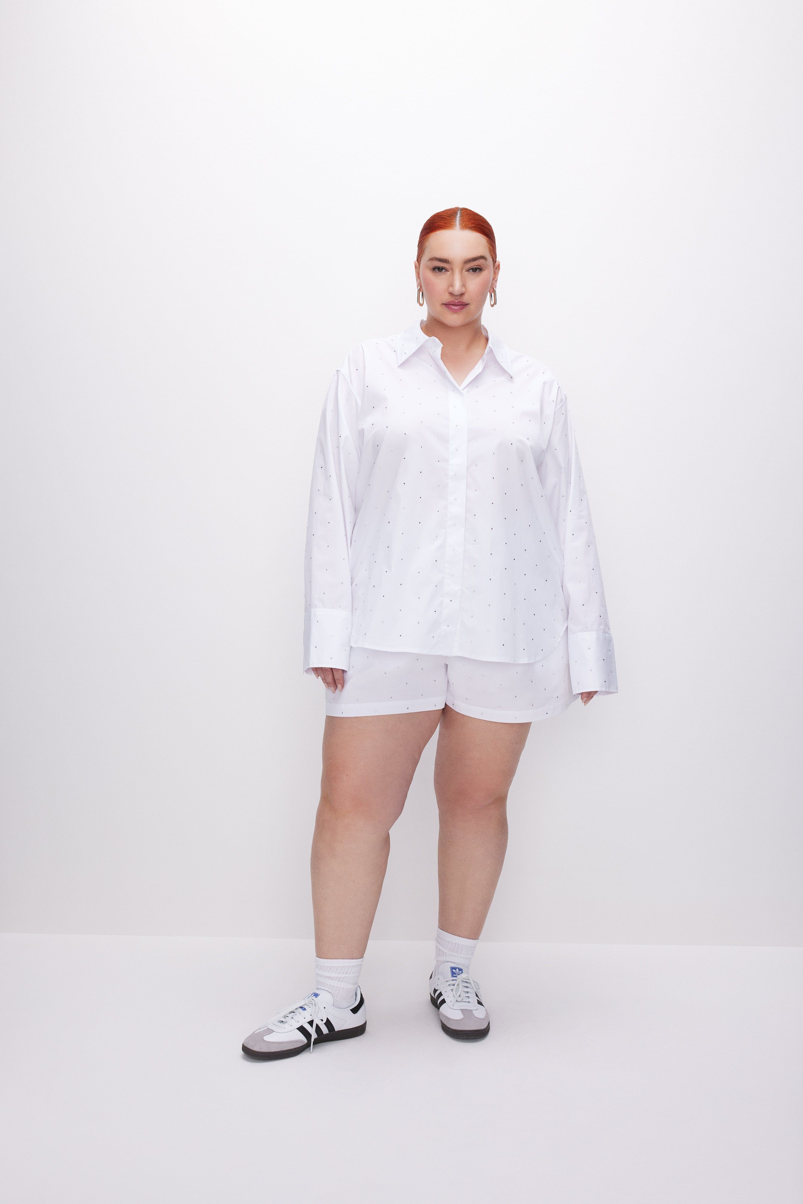 CRYSTAL GOOD SHIRT | WHITE001 sold by Good American product image thumbnail 7