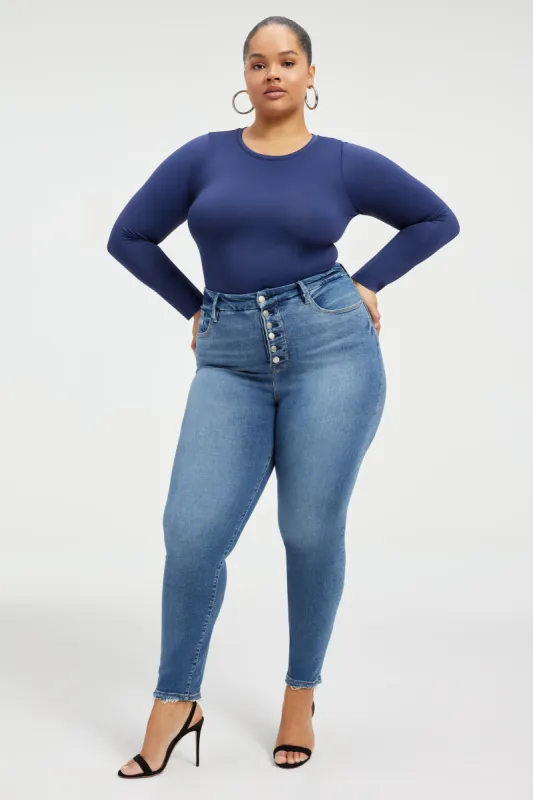 GOOD LEGS SKINNY JEANS | INDIGO483 sold by Good American