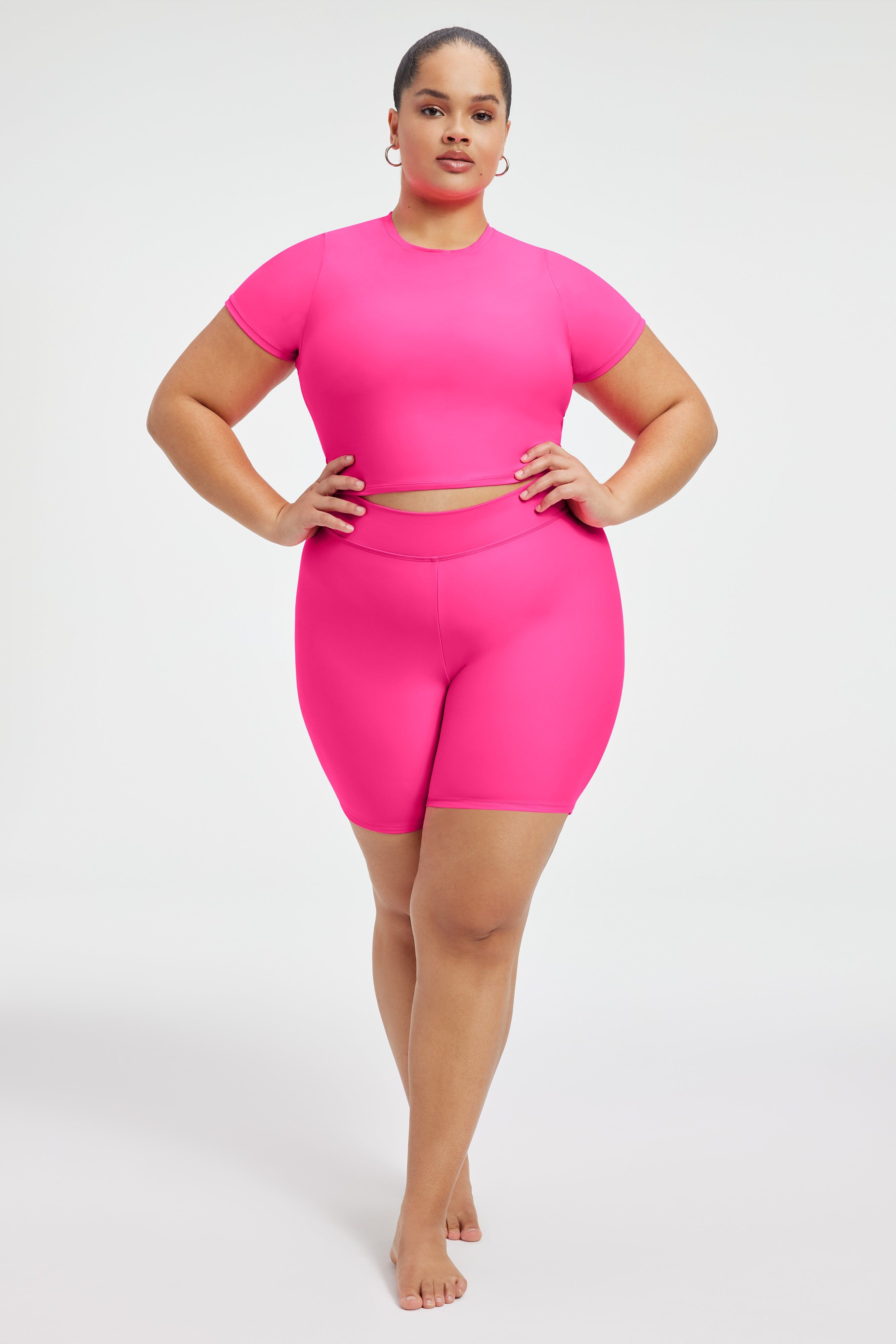 CROPPED SWIM TEE | KNOCKOUTPINK001 sold by Good American product image thumbnail 2