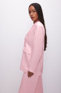 SATIN BLAZER | BUBBLE PINK003 sold by Good American