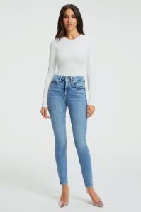GOOD LEGS SKINNY LIGHT COMPRESSION JEANS | INDIGO268 sold by Good American