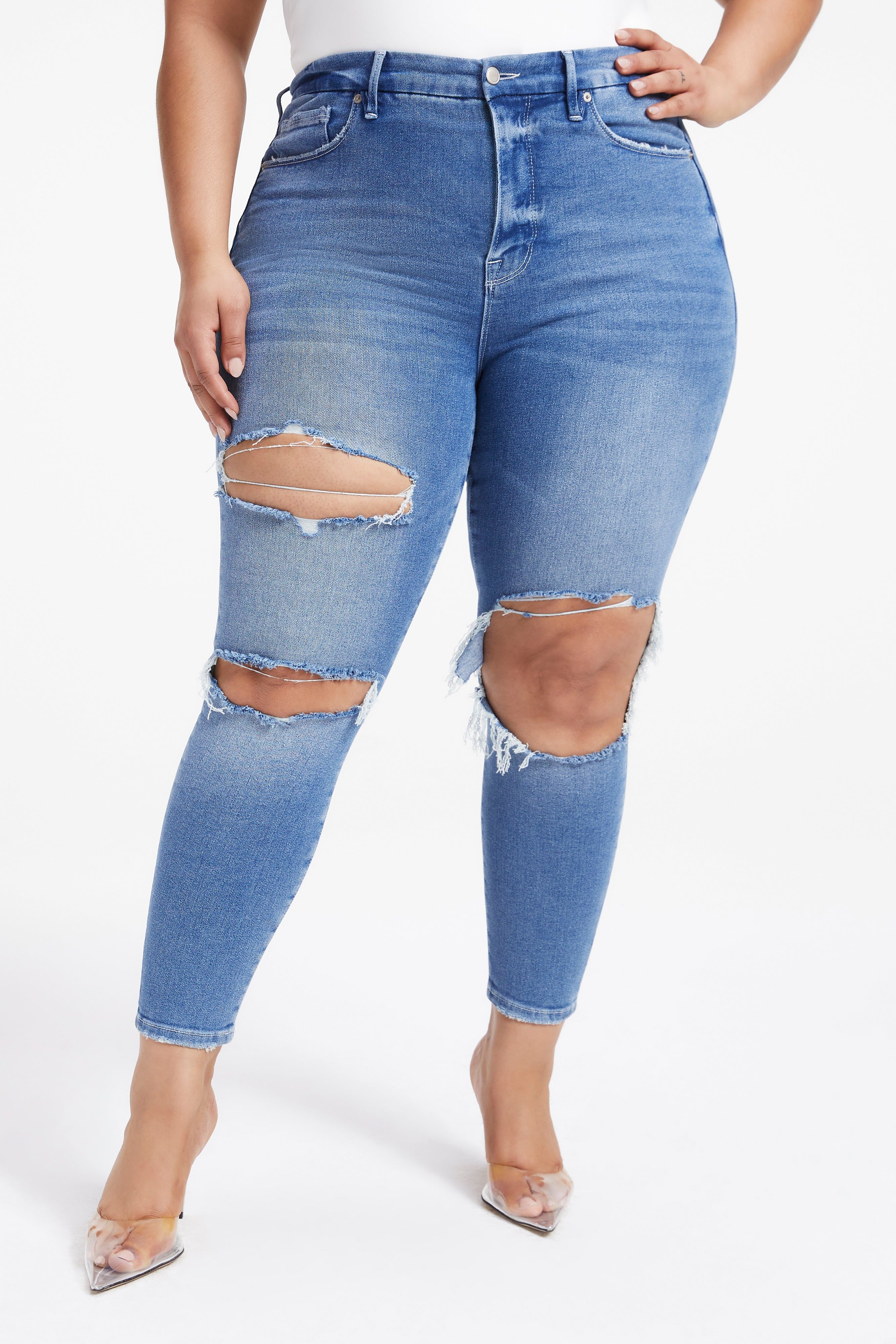 GOOD LEGS CROPPED JEANS | INDIGO230 sold by Good American product image thumbnail 9