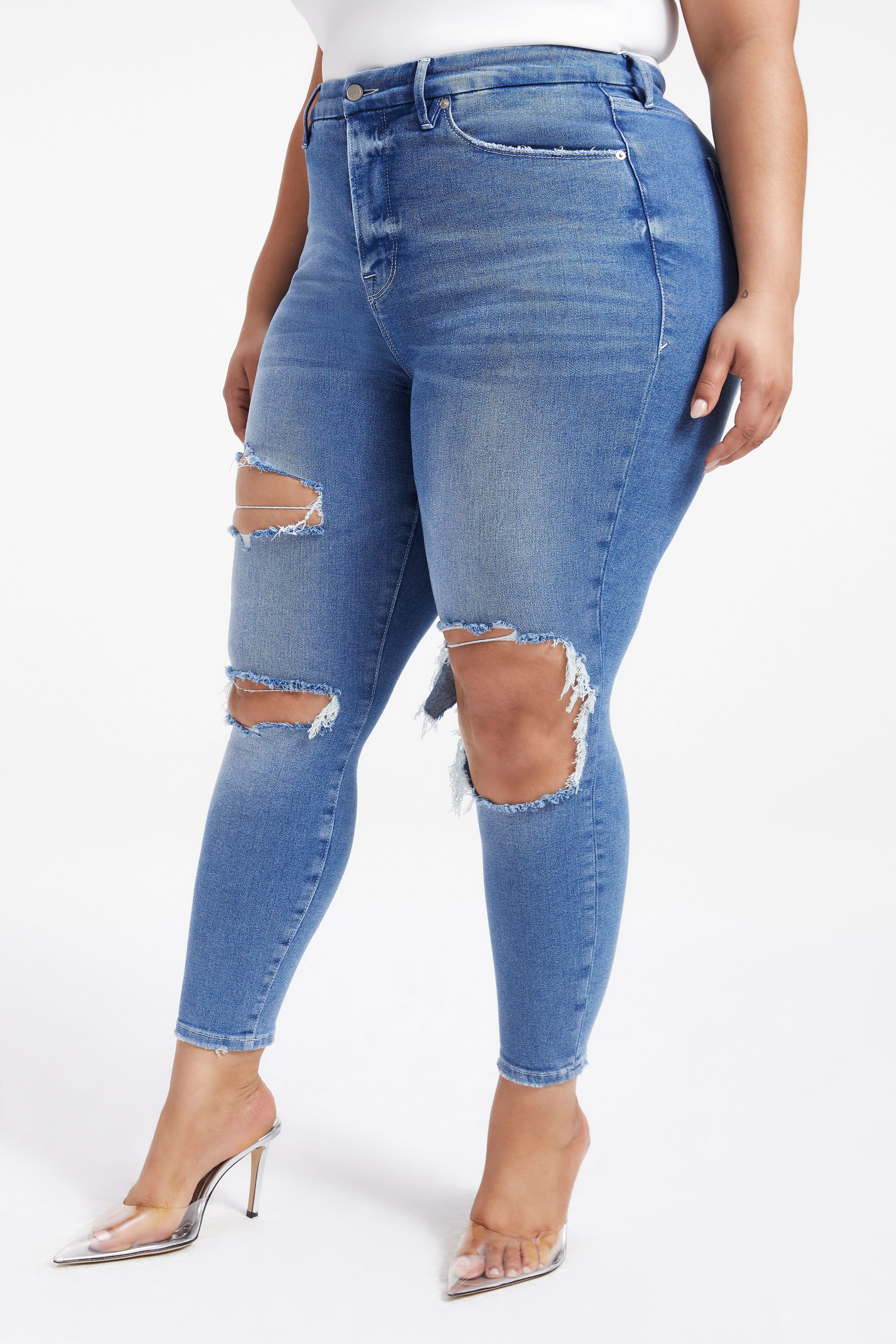 GOOD LEGS CROPPED JEANS | INDIGO230 sold by Good American product image thumbnail 10