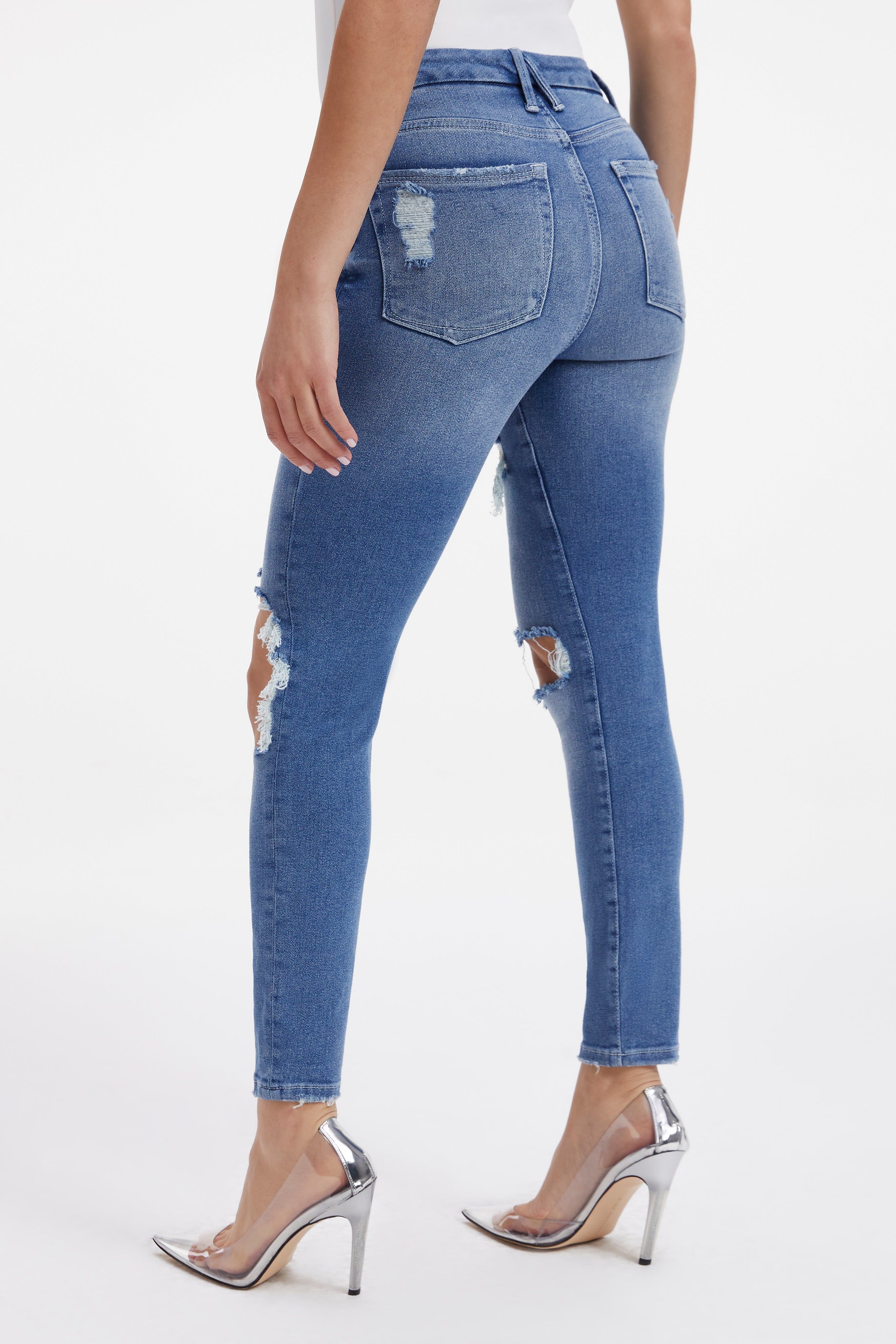 GOOD LEGS CROPPED JEANS | INDIGO230 sold by Good American product image thumbnail 5