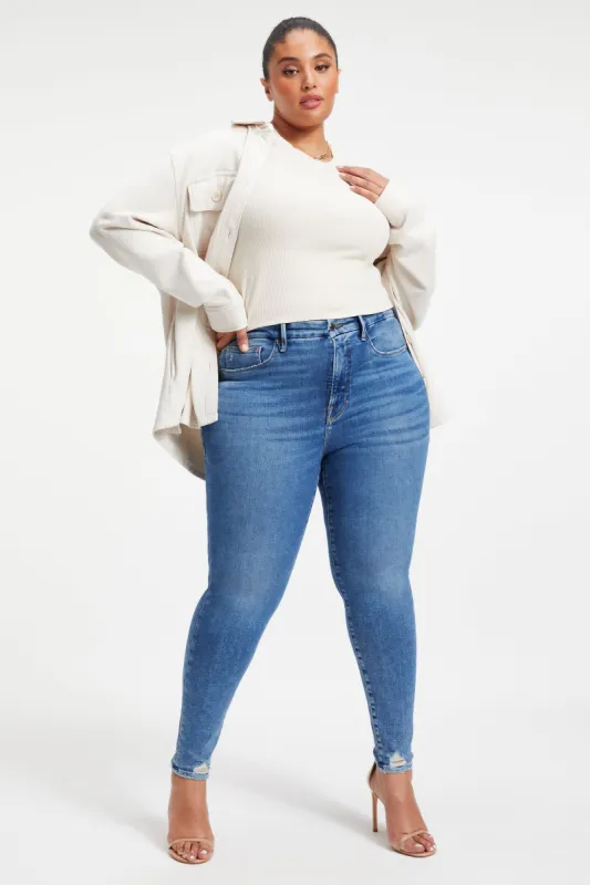 GOOD LEGS SKINNY JEANS | INDIGO005 sold by Good American