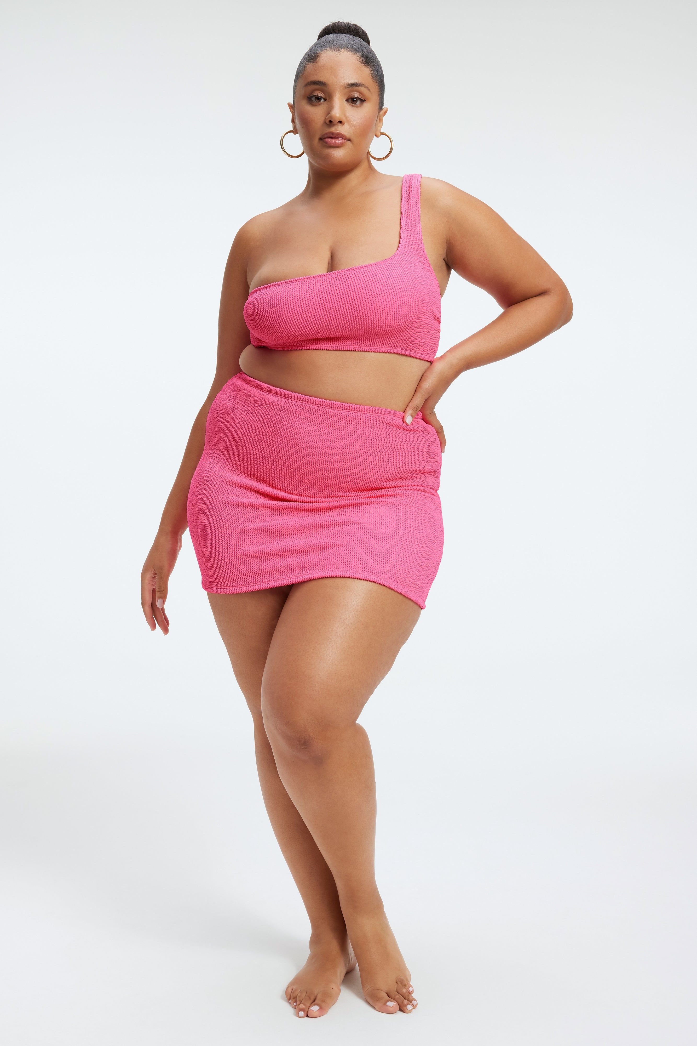 ALWAYS FITS MINI SKIRT | BRIGHTPINK001 sold by Good American product image thumbnail 7