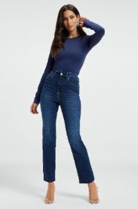 ALWAYS FITS GOOD CLASSIC SLIM JEANS | INDIGO446 sold by Good American