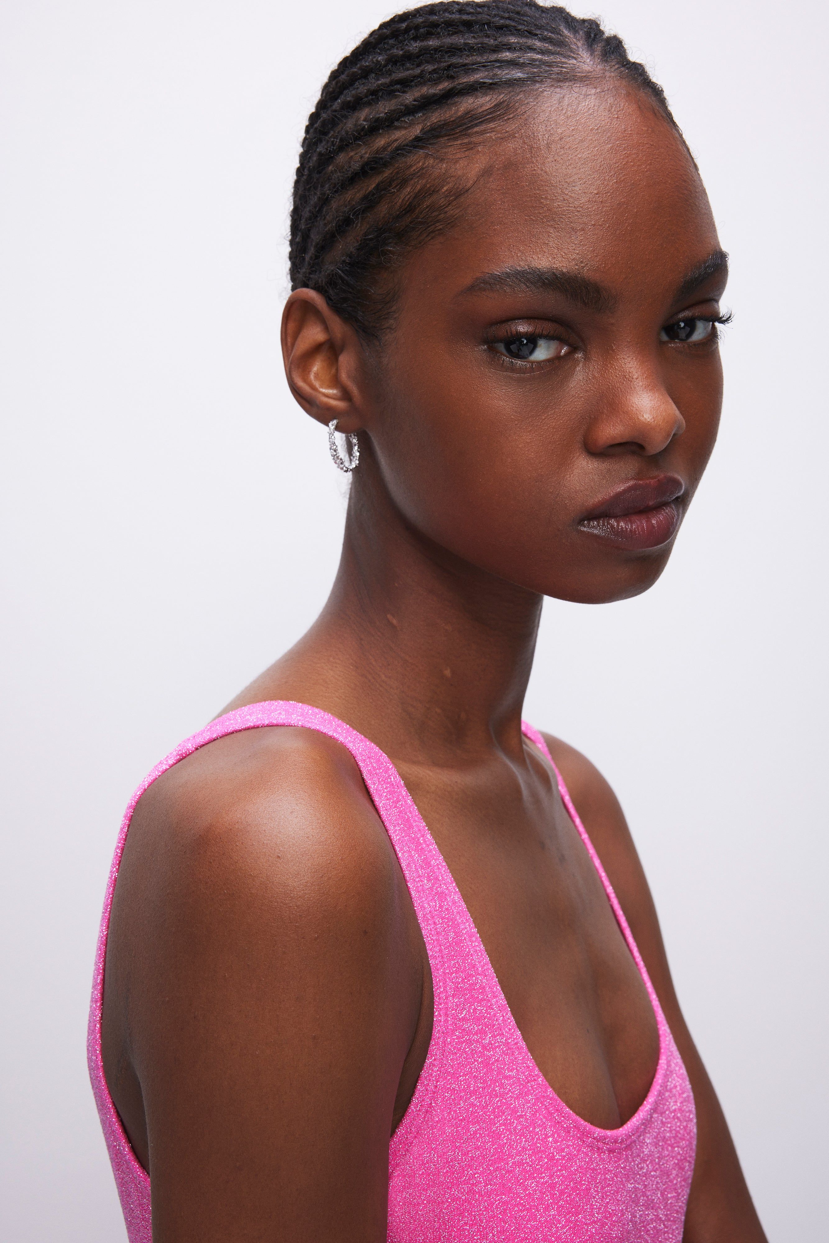 SPARKLE MODERN TANK ONE-PIECE | KNOCKOUTPINK001 sold by Good American product image thumbnail 8