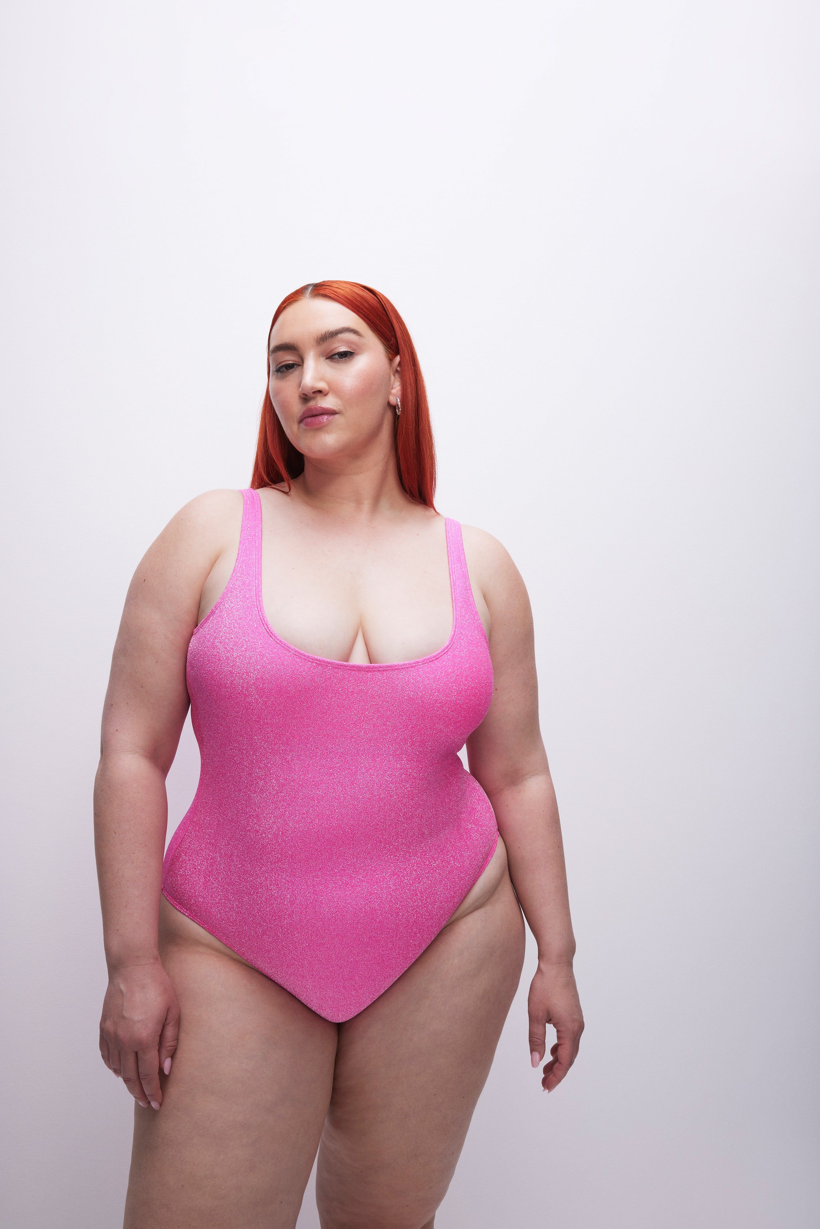 SPARKLE MODERN TANK ONE-PIECE | KNOCKOUTPINK001 sold by Good American