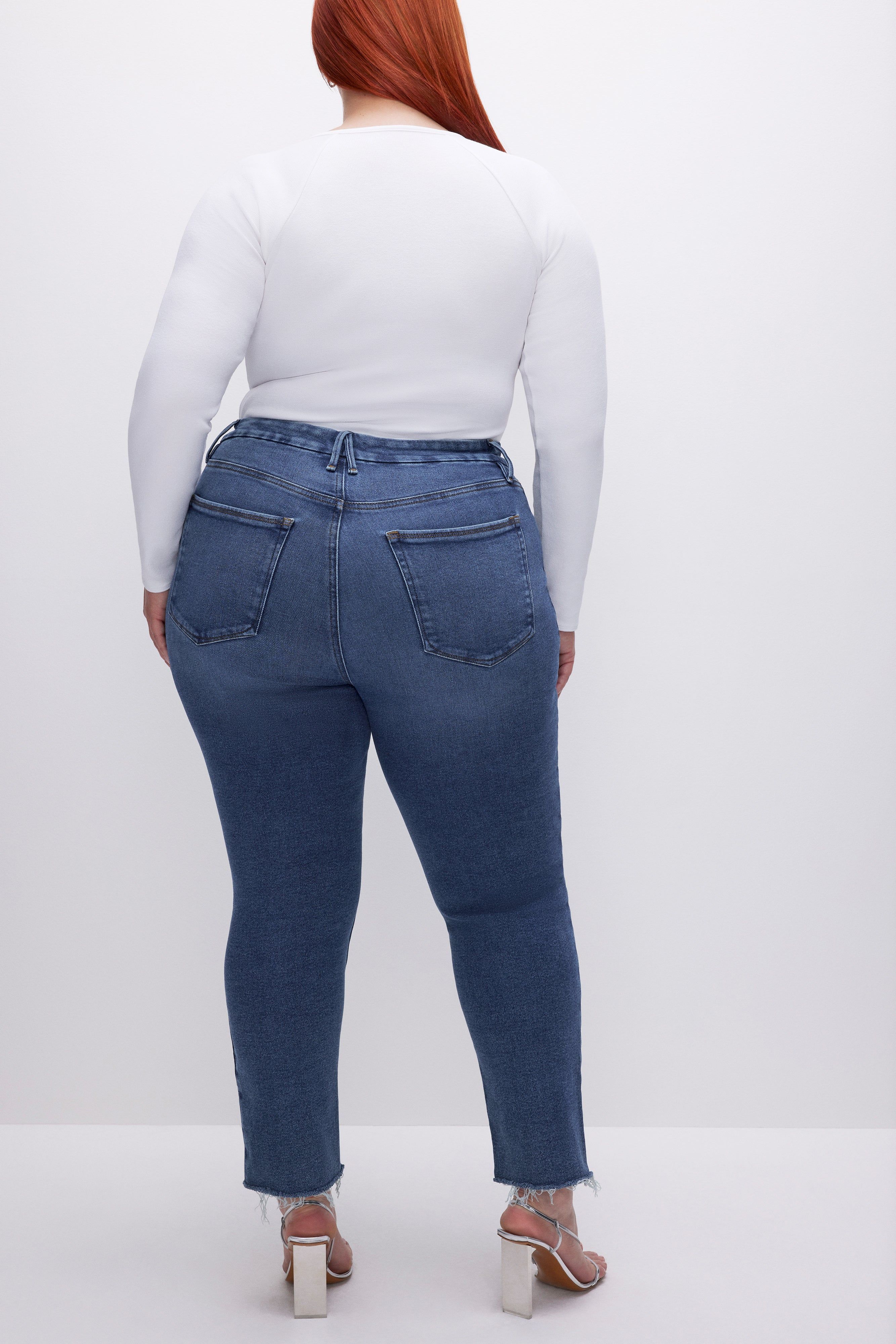 GOOD LEGS STRAIGHT JEANS | INDIGO394 sold by Good American product image thumbnail 9