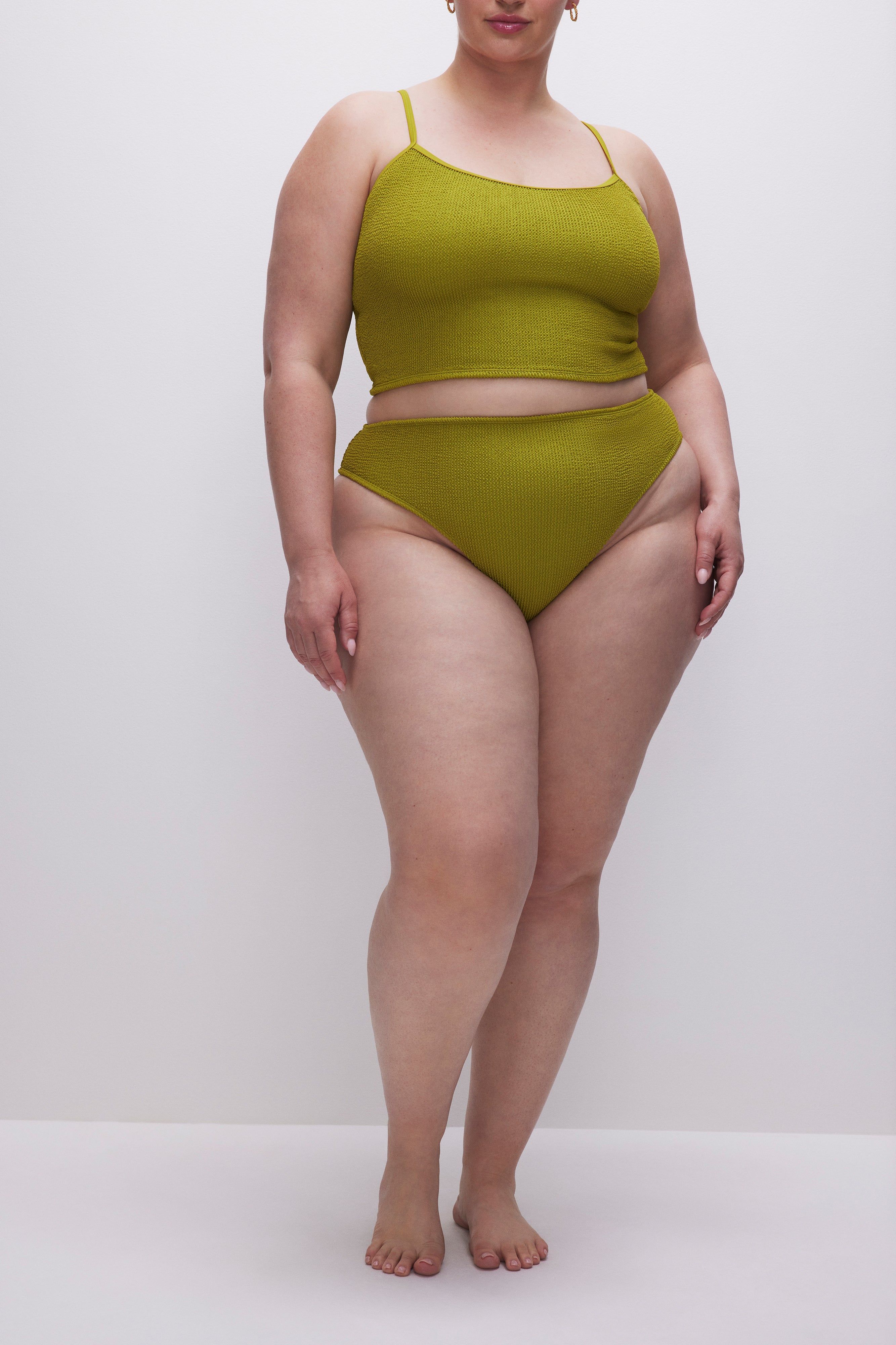 ALWAYS FITS CHEEKY BIKINI BOTTOM | CHARTRUSSE001 sold by Good American