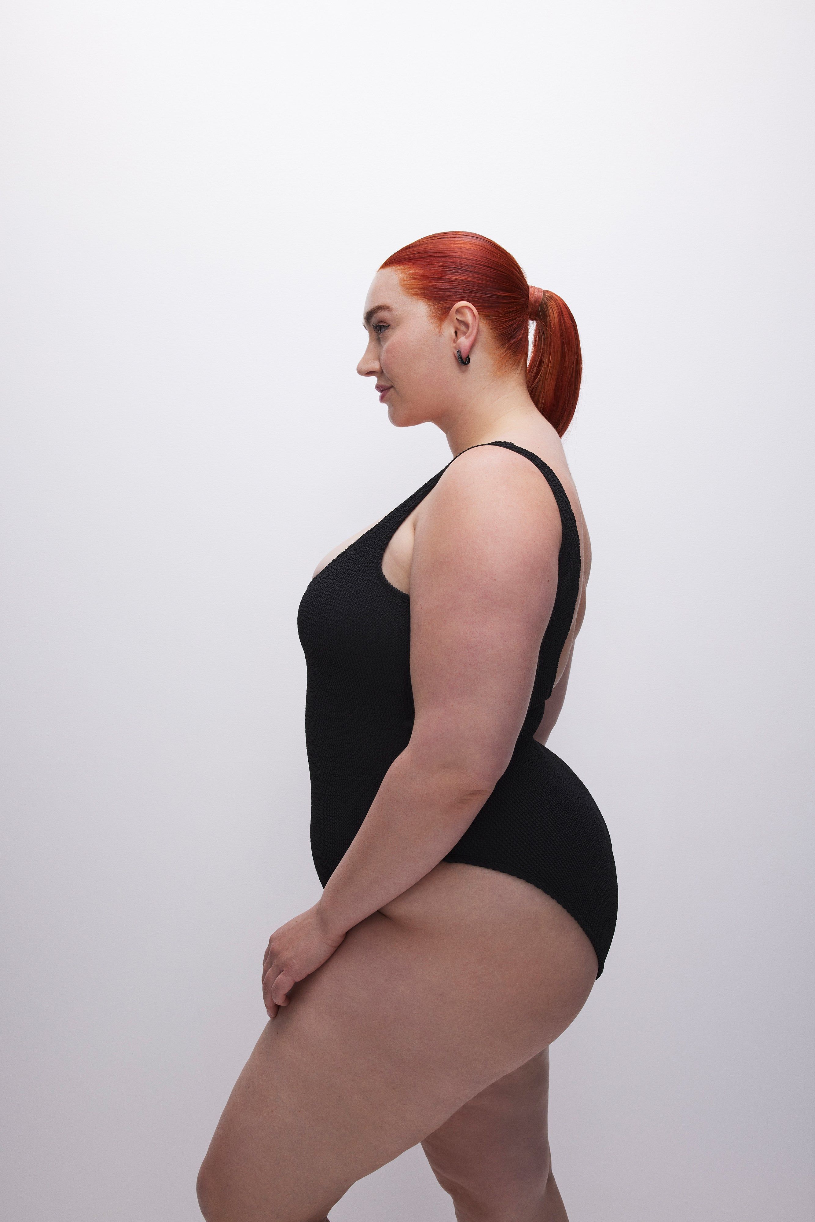 ALWAYS FITS MODERN TANK SWIMSUIT | BLACK001 sold by Good American product image thumbnail 3