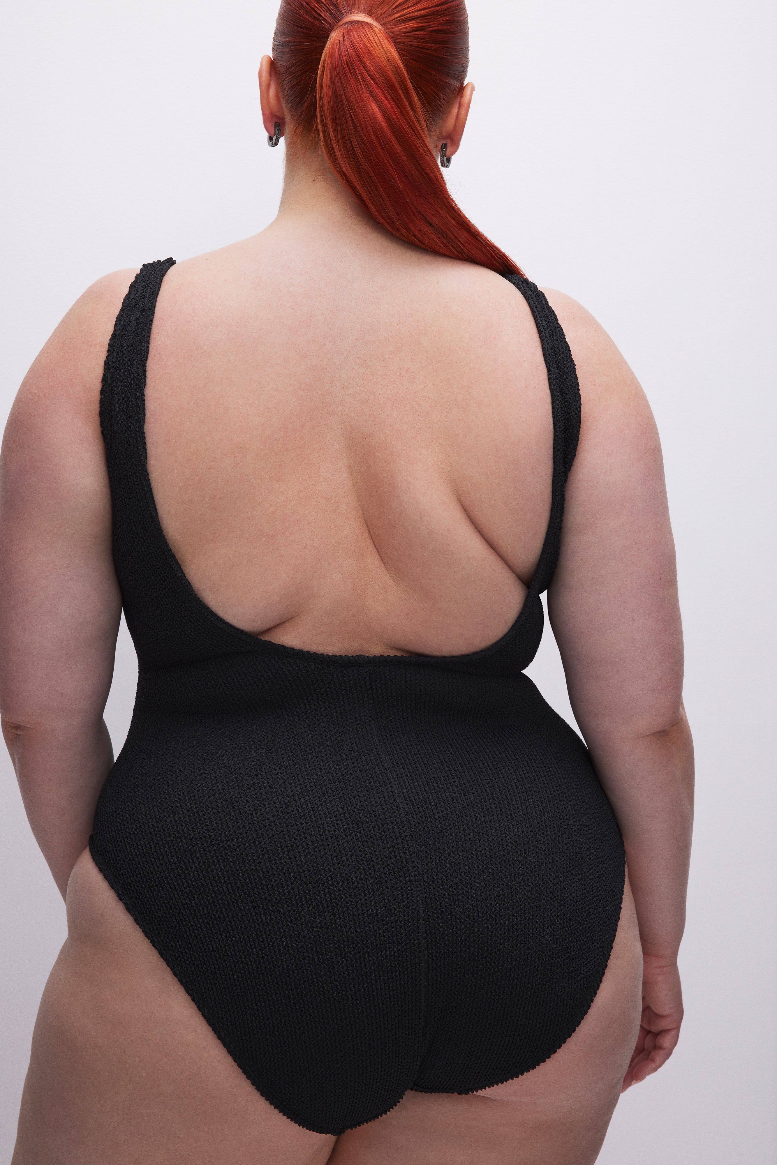 ALWAYS FITS MODERN TANK SWIMSUIT | BLACK001 sold by Good American product image thumbnail 4