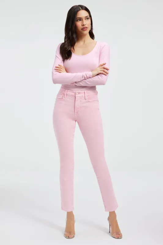 GOOD LEGS CIGARETTE JEANS | MINERALROSEQUARTZ001 sold by Good American