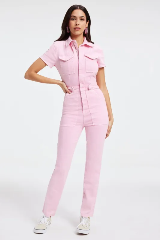 FIT FOR SUCCESS JUMPSUIT | MINERALROSEQUARTZ001 sold by Good American