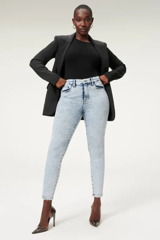 GOOD LEGS CROPPED JEANS | BLUE837 sold by Good American