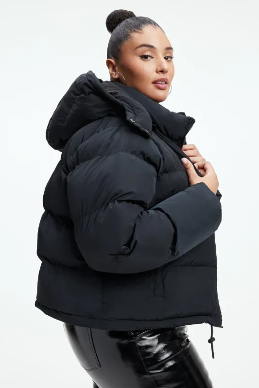 IRIDESCENT PUFFER | BLACK001 sold by Good American