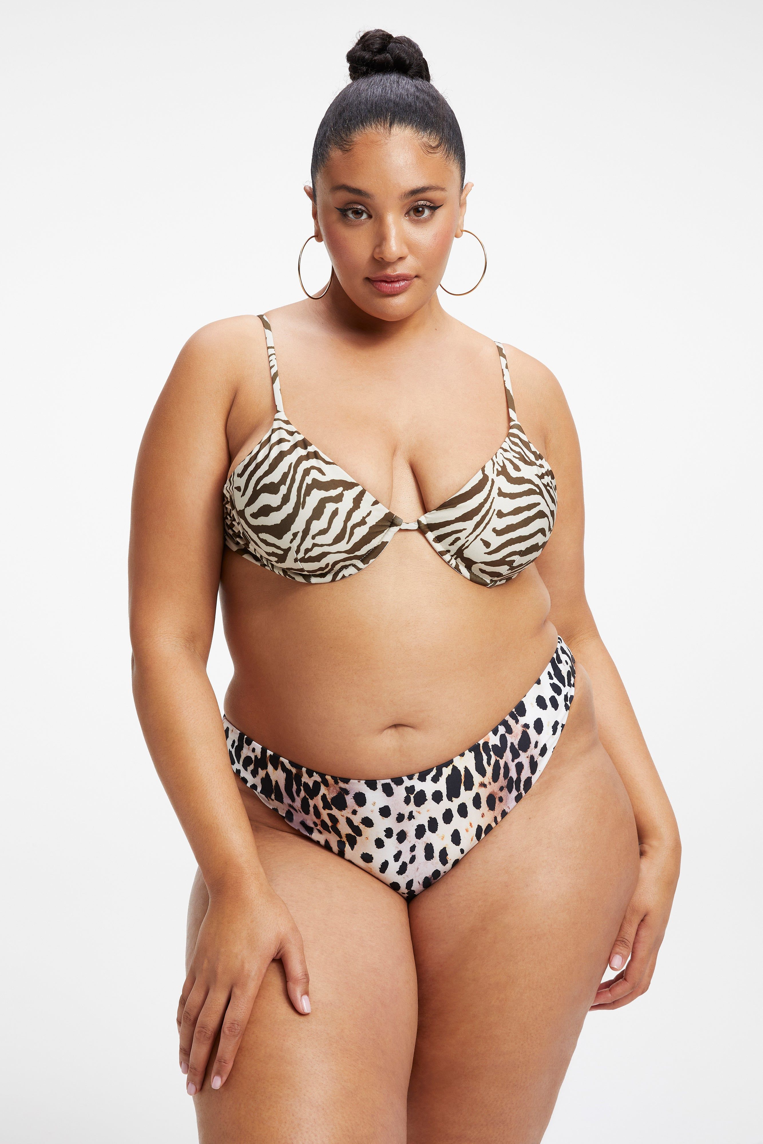 SATIN DEMI TOP | ZEBRA001 sold by Good American product image thumbnail 3