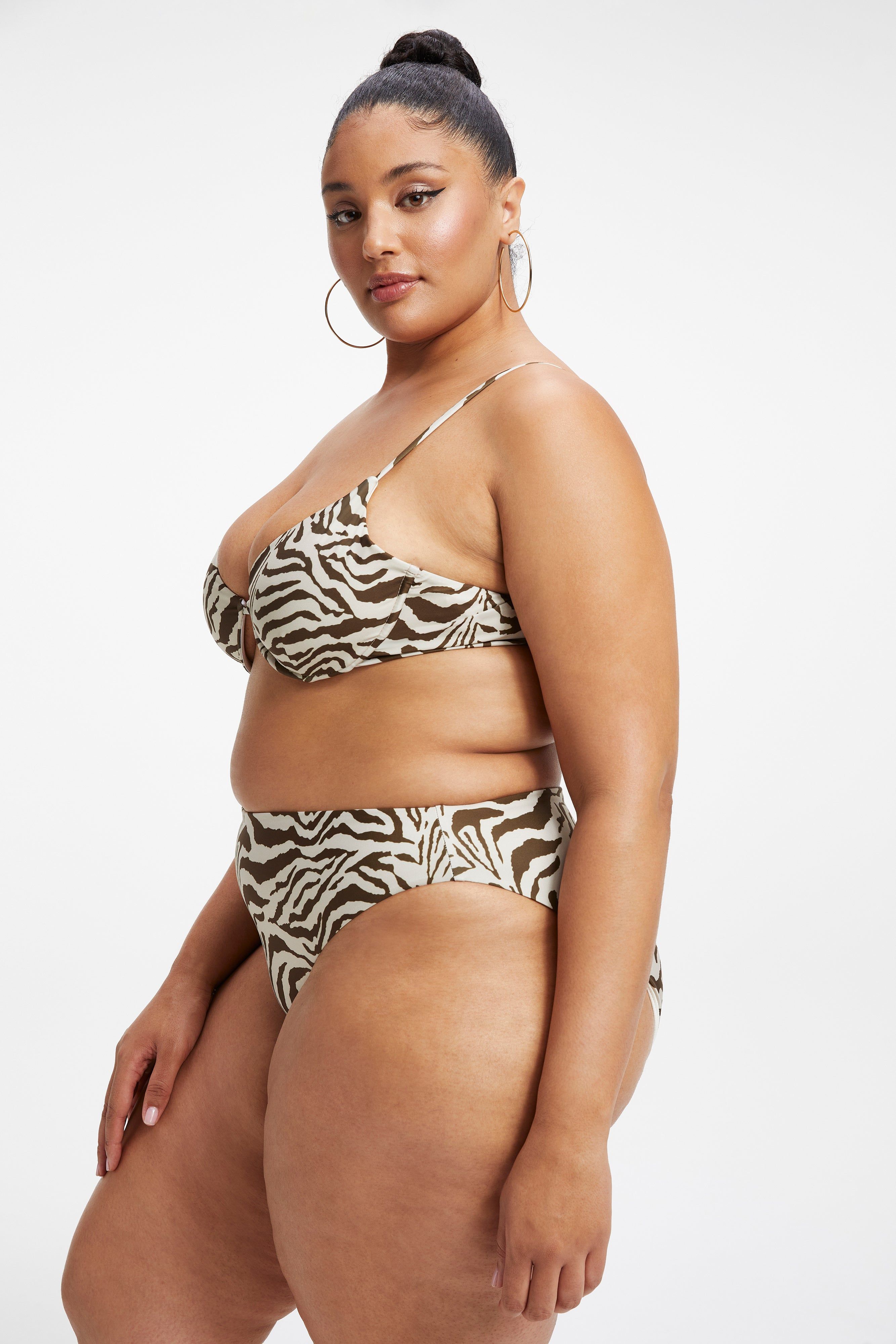 SATIN DEMI TOP | ZEBRA001 sold by Good American product image thumbnail 4