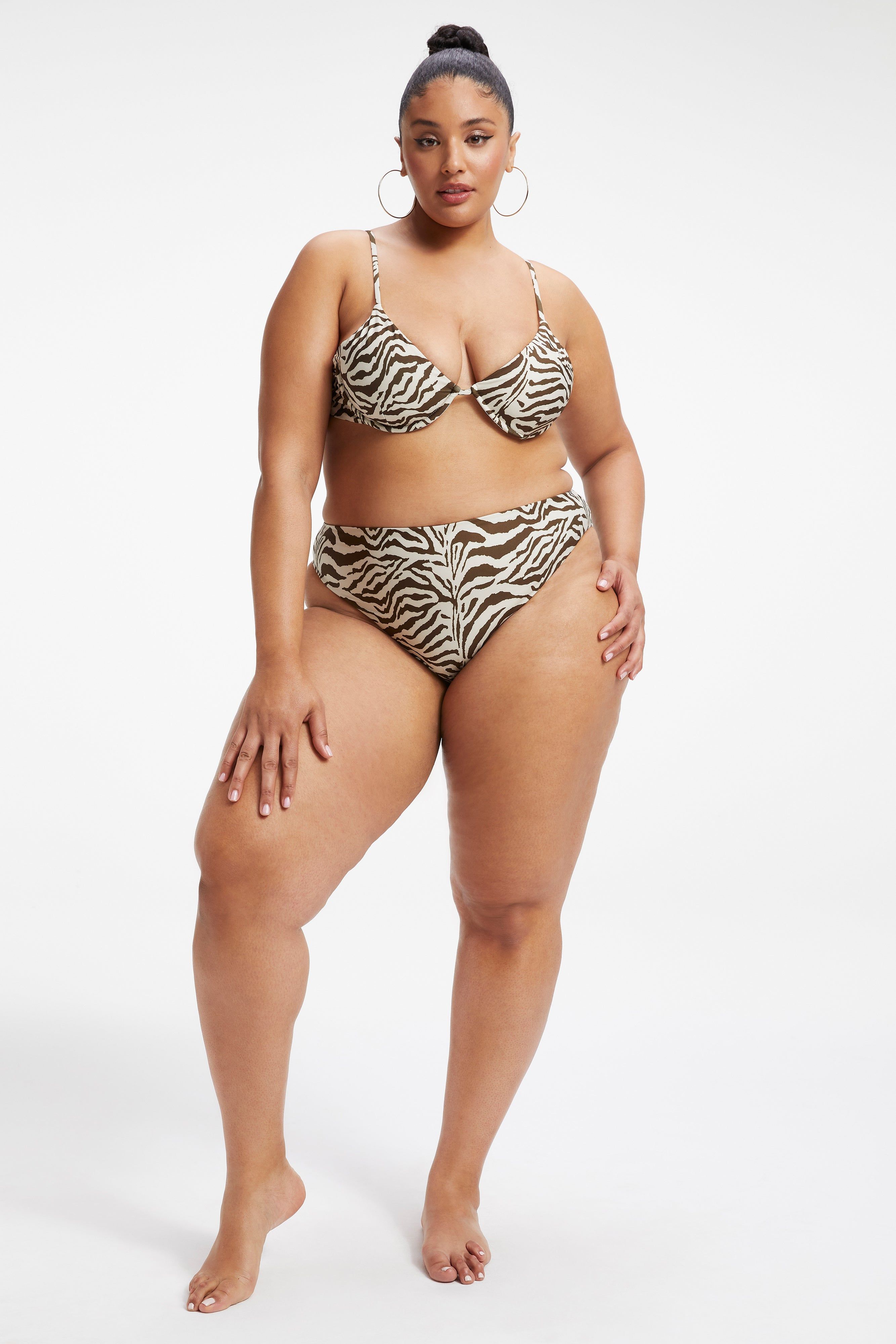 SATIN DEMI TOP | ZEBRA001 sold by Good American product image thumbnail 2